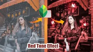 Snapseed Red Tone Effect + Face Smooth photo editing | Snapseed Background color change tricks