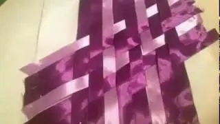 Pillow cover making by satin ribbon
