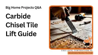 Carbide Scraper Chisel Tile Removal Mastery