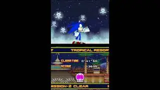Sonic Colors (DS) - Tropical Resort Missions (All Red Ring Locations) Speedrun
