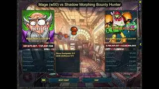 Shakes & Fidget - Mage lvl 664 (w50 - f24) vs Shadow Morphing Bounty Hunter