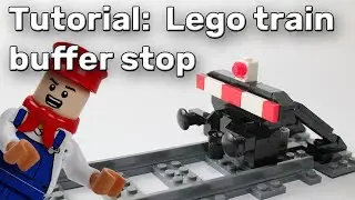 Lego train moc: buffer stop [build instruction] - Lego Zug Prellbock