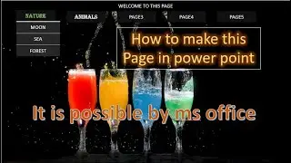 MAKE YOUR POWER POINT PRESENTATION LIKE A WEBSITE. FOLLOW SIMPLE STEPS TO MAKE IT WONDERFUL ||OFFICE