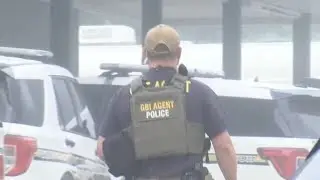 North Georgia police officer shot in throat; suspect on the run, law enforcement say