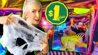J'AI CONSTRUIT UNE *CREEPY* CABANE D'HALLOWEEN DANS MON SALON... avec de la d&eacute;co &agrave; 1$!