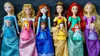 Cute Miniatures Disney Princess Frozen ELSA & Annall! elsa satisfying unboxing 