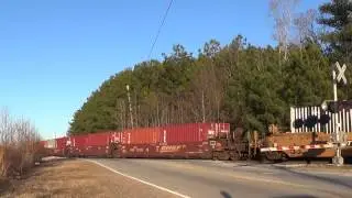 HD: BNSF 6516 leads CSX Q183-15 in Fairburn, GA
