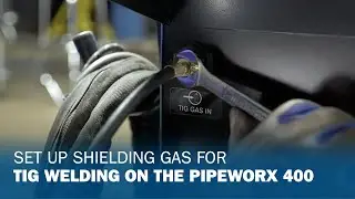 Настройка защитного газа для сварки TIG на PipeWorx 400