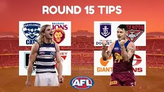 Round 15 AFL Tips + Margin Comp 2025