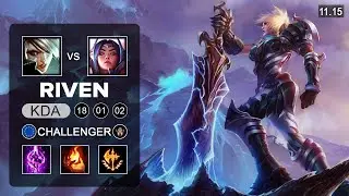 Riven Top vs Irelia - EUW Challenger Patch 11.15