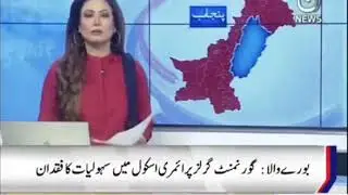Burewala 307 eb me school ki namukmal bilding reported by mian shahid saleem aaj news burewala