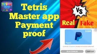 Tetris Master App Payment Proof ll Payment Proof of Tetris Master