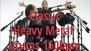 Classic Metal Drums Iron Maiden Nico McBrain Style 160bpm
