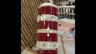 maroon chuda set#shortvideo #artandcraft #viralshort #chuda#maroon chuda setbridal#shortvidt  #fashi