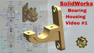 ⚡ Design a Bearing Housing in #solidworks  | Step-by-Step Mechanical CAD Tutorial