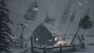 Soothing Blizzard Sounds for a Cozy Night's Sleep 🌨️ | Soft Snowfall and Gentle Wind Ambience
