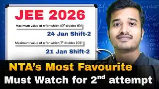 JEE Mains 2026 Most Repeated Concept (Part-1)🔥Legendre's Formula | Must for April attempt
