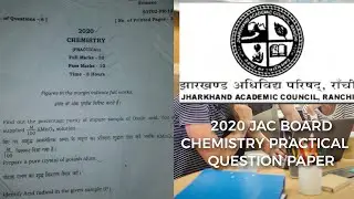 Chemistry practical question 2020||Jac board ||class 12th||English and Hindi||