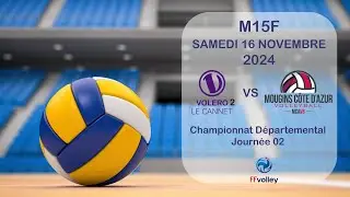Championnat M15F 2024 J02 VOLERO 2 vs MCAVB   HD 1080p
