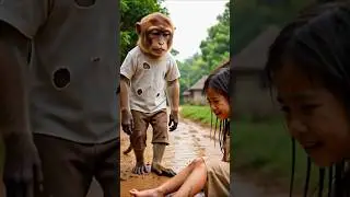 Heartwarming Monkey Story &ndash; Walking Like a Human 🐵💔 | Emotional Short