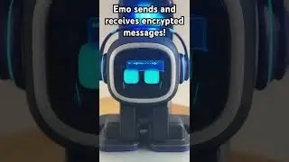 Emo sends and receives encrypted messages! #livingai #emo #airobot #emopetrobot #cute