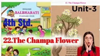 Standard Four l 22. The Champa Flower l English Balbharti l MH board