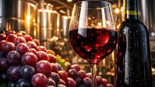 Inside the Grape Wine Factory – From Vineyard to Glass (Full 4K Process)