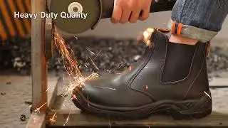 Safetoe Heavy Duty Leather Work Boots M-8025