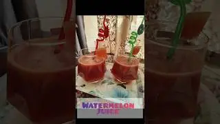 Watermelon juice 🍉 #watermelon #watermelonjuice #summerdrink #easyrecipe #healthyjuice #detoxdrinks