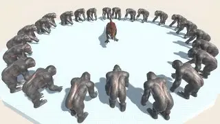 Every Unit surrounded by REMASTERED GORO THE GIANT - Animal Revolt Battle Simulator