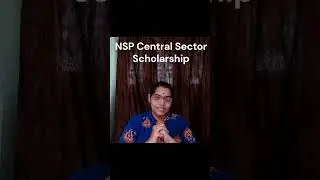 #scholarshipalert NSP Cental Sector Scholarship #scholarshipforstudents #scholarship2025 #viralshort