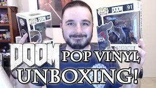 DOOM POP Vinyl Figures Unboxing! (Cyberdemon & Space Marine)