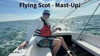 Mast Raising on a Flying Scot using a power winch!