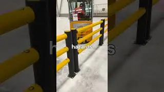 A-SAFE Barriers protect your people #shorts #warehouse  #workplacesafety    #forklift