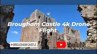 Brougham Castle 4K drone flight with Dji Mavic Air 2
