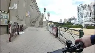 Sydney Harbour Bridge Climb on the Dyson Bikes Thredbo Fat Electric Bike