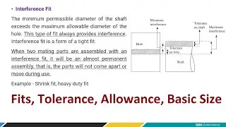 L24 | Concepts of Fits & its types | Tolerance | Allowance |Basic size|