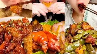 Chinese-style pork legs, tasty and spicy mukbang
