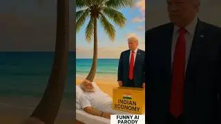 Modi Sleeping as Trump takes the Indian Economy down 🌴💰🇮🇳  #viralshorts #comedy #memes #funny #ai