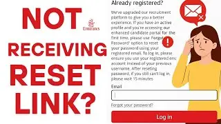 How To Fix Emirates Password Reset Error (Emirates New Updated Career Portal)