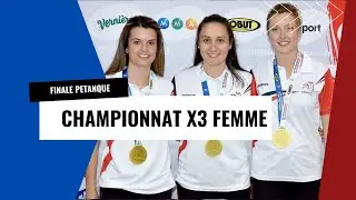 finale championnat France pétanque féminin 2024 PEYROT vs BOURRIAUD - extrêmement chanceuse