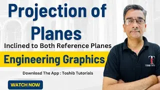 Projection of Planes | Planes inclined to both reference Planes | SPPU | Toshib Tutorials