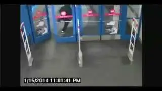 Thief steals TV @ Target on Skateboard (Edited Version)