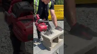 Milwaukee saw with diamond blade! #deconstruction #construction #demolition #building #tools