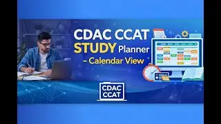 CDAC CCAT STUDY Planner  - Calendar Configuration