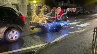 Santa arriving into Evanton