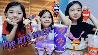 The BTS Meal arrives at Singapore McDonald's Today! Happy Meal Toys Justice League DC SuperHeroes