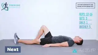 Active straight leg raise with quad set