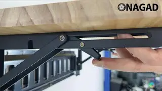 E Track Folding Fixed Shelf Brackets for Space Saving