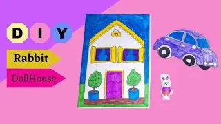 How to Make A Rabbit Paper House | Doll House for Rabbit Quiet Book  |Homemade Rabbit Paper House